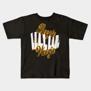 Boogie Woogie Piano Design Kids T-Shirt